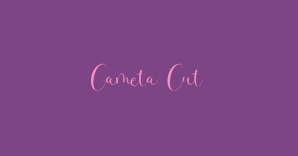 Cameta Cuttes font thumbnail